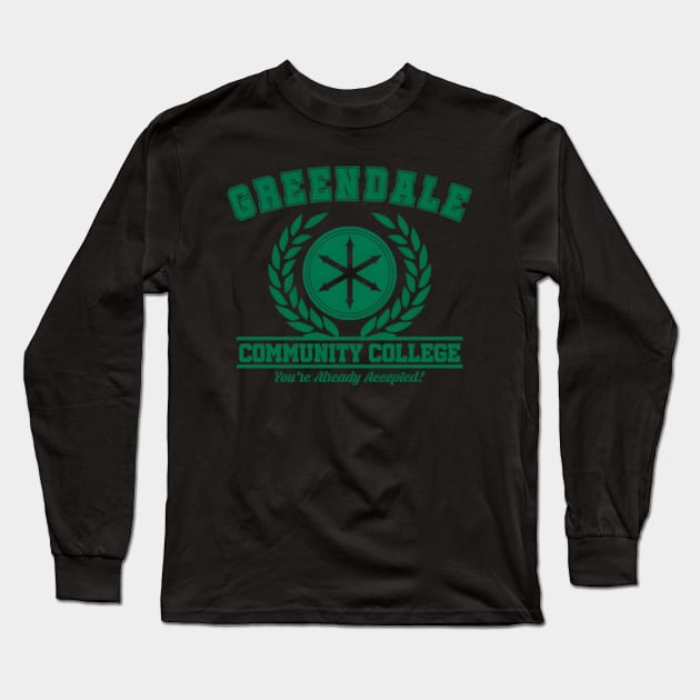 Greendale Community College Long Sleeve T-Shirt by Aejacklin